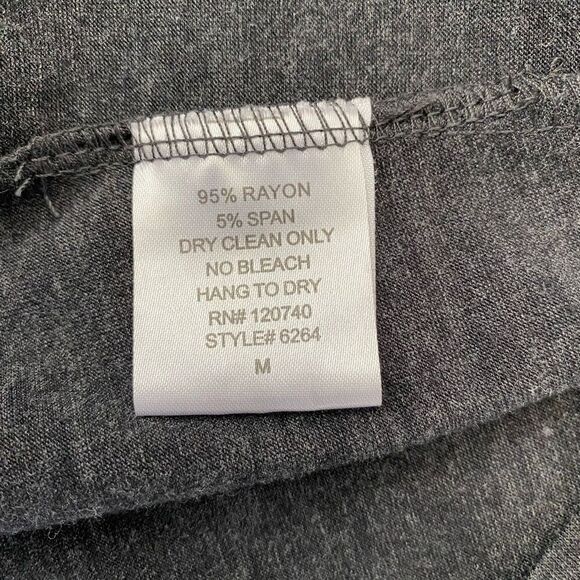 Mystree women M open front rouched top sleeveless cardigan top grey - Picture 6 of 9